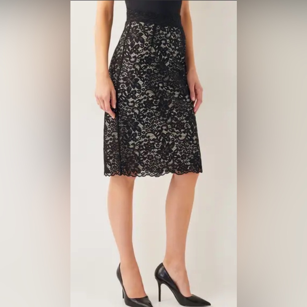 Banana Republic Pencil Skirt, Black Lace, women’s Size 4